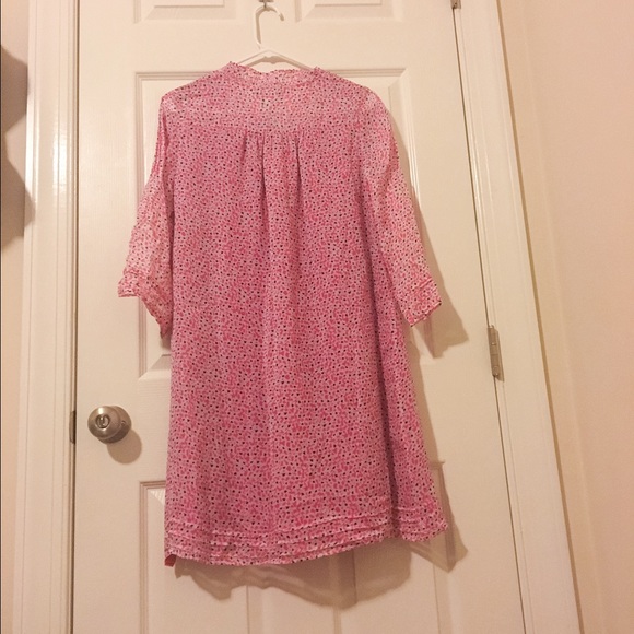 DVF Layla Dress in Pink Flora-Print NWT Sz 2 - Picture 2 of 4